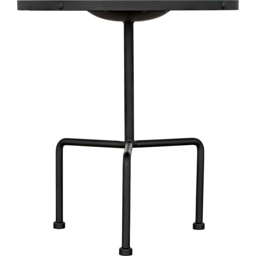 Noir Paige Side Table, Black Steel, 23"