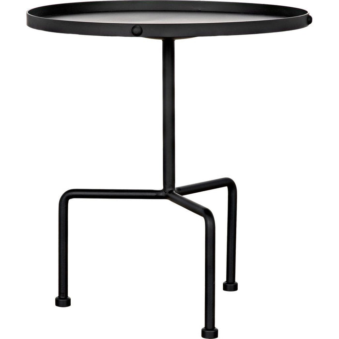 Primary vendor image of Noir Paige Side Table, Black Steel, 23"