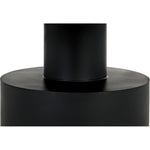 Noir Marlow Dining Table, Black Steel, 59"