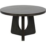 Noir Nobuko Dining Table, 48" Diameter, Pale - Mahogany & Veneer
