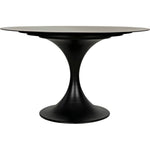 Noir Herno Table, 48", Black Steel