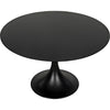 Noir Herno Table, 48", Black Steel