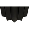 Noir Column Dining Table, Black Steel, 44"