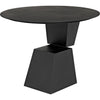 Noir Round Pieta Table, Black Steel, 39"