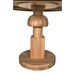 Noir Baron Table, White Oak, 40"