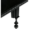 Noir Luxor Side Table, Hand Rubbed Black - Mahogany, 28"