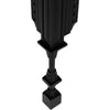 Noir Luxor Side Table, Hand Rubbed Black - Mahogany, 28"