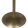 Noir Felix Side Table, Metal w/ Brass Finish, 16.5"