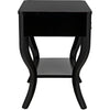 Noir Weldon Side Table, Distressed Black - Birch & Veneer, 20"