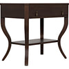 Noir Weldon Side Table, Distressed Brown - Birch & Veneer, 20"