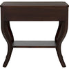 Noir Weldon Side Table, Distressed Brown - Birch & Veneer, 20"