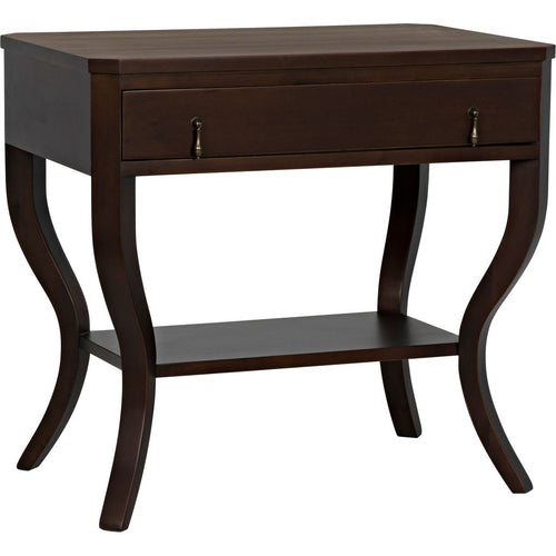 Primary vendor image of Noir Weldon Side Table, Distressed Brown - Birch & Veneer, 20"