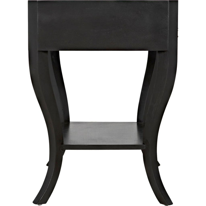 Noir Weldon Side Table, Pale - Mahogany & Veneer, 20"