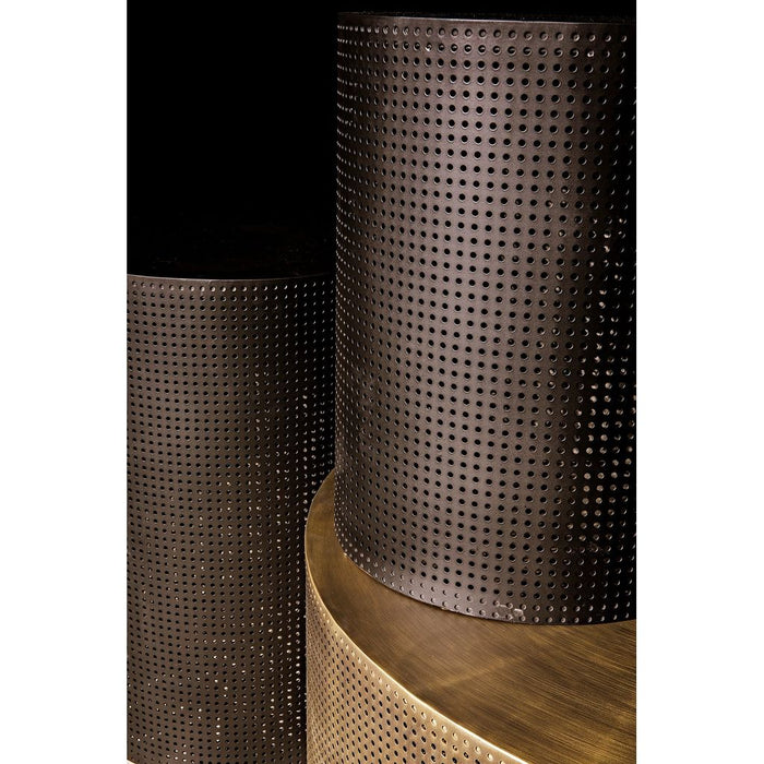 Noir Dixon Side Table, Large, Black Steel, 18"