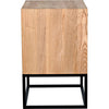 Noir Garland Side Table, Elm w/ Black Steel, 18"