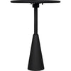 Noir Hiro Side Table, Black Steel, 17"