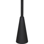 Noir Hiro Side Table, Black Steel, 17"