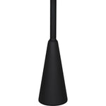 Noir Hiro Side Table, Black Steel, 17"