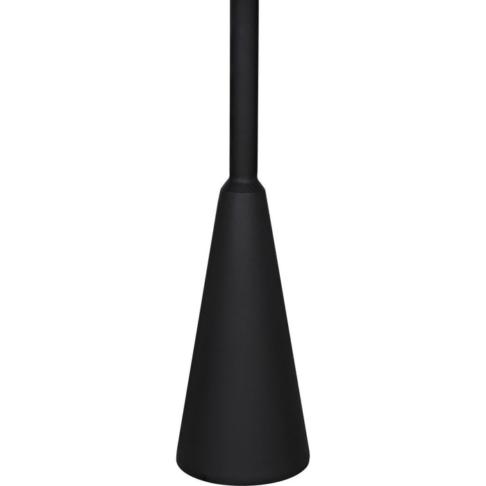 Noir Hiro Side Table, Black Steel, 17"