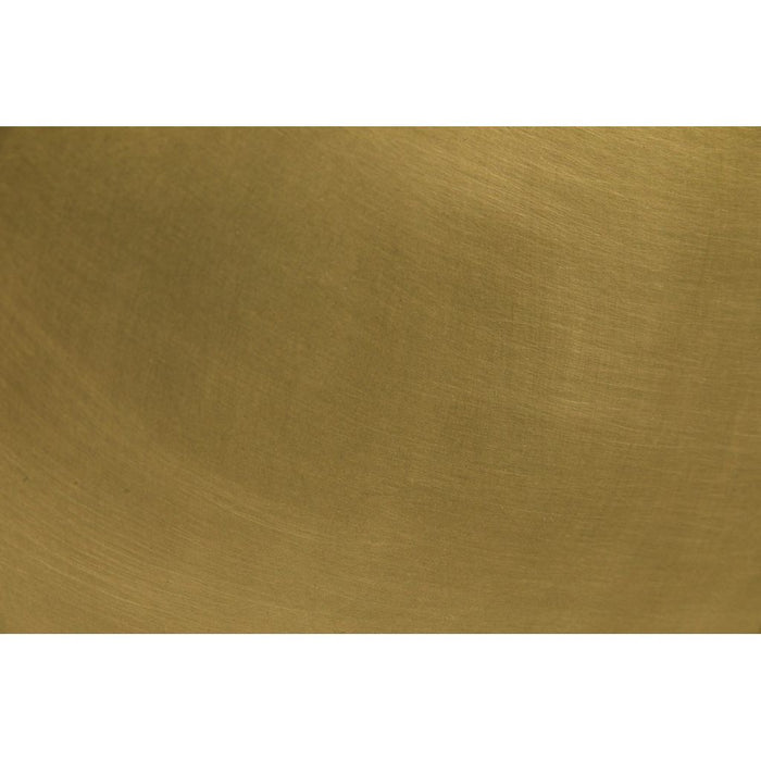 Noir Hiro Side Table, Metal w/ Brass Finish, 17"