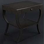 Noir Maude Side Table, Pale - Mahogany & Veneer, 20"
