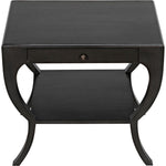 Noir Maude Side Table, Pale - Mahogany & Veneer, 20"