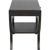 Noir Maude Side Table, Pale - Mahogany & Veneer, 20"