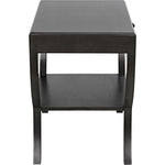 Noir Maude Side Table, Pale - Mahogany & Veneer, 20"
