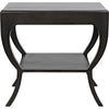 Noir Maude Side Table, Pale - Mahogany & Veneer, 20"