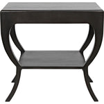 Noir Maude Side Table, Pale - Mahogany & Veneer, 20"