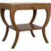 Noir Maude Side Table, Saddle Brown - Mahogany & Veneer, 20"