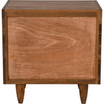 Noir David 32" Side Table, Dark Walnut
