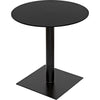 Noir Mies Side Table, Black Steel - Cast Iron, 26"