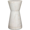 Noir Omon Side Table - Bianco Crown Marble, 12.5"