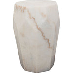 Primary vendor image of Noir Monolith Side Table - Bianco Crown Marble, 13"