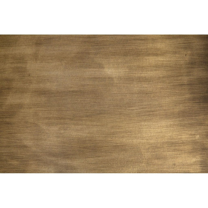 Noir Cyrus Side Table, Aged Brass - Industrial Steel, 16"