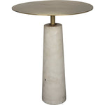 Primary vendor image of Noir Hotaru Side Table - Industrial Steel & Bianco Crown Marble, 21"
