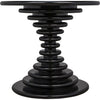 Noir Scheiben Side Table, Hand Rubbed Black - Mahogany & Veneer, 28"