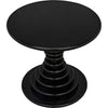 Noir Scheiben Side Table, Hand Rubbed Black - Mahogany & Veneer, 28"