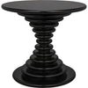 Noir Scheiben Side Table, Hand Rubbed Black - Mahogany & Veneer, 28"