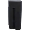 Noir Blair Side Table, Black Steel, 12"