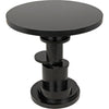 Noir Hugo Side Table, Hand Rubbed Black - Mahogany & Veneer, 28"