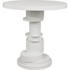 Primary vendor image of Noir Hugo Side Table, Solid White - Mahogany & Veneer, 28"