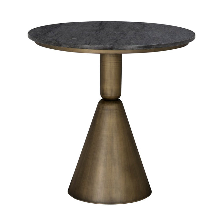 Primary vendor image of Noir Nagoya Side Table - Industrial Steel, Black Marble, 30"