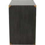 Noir Campaign Chest, Pale - Mahogany & Veneer, 18"