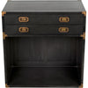 Noir Campaign Chest, Pale - Mahogany & Veneer, 18"