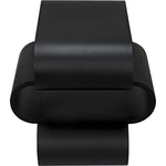 Noir Nada Side Table, Black Steel, 25.5"