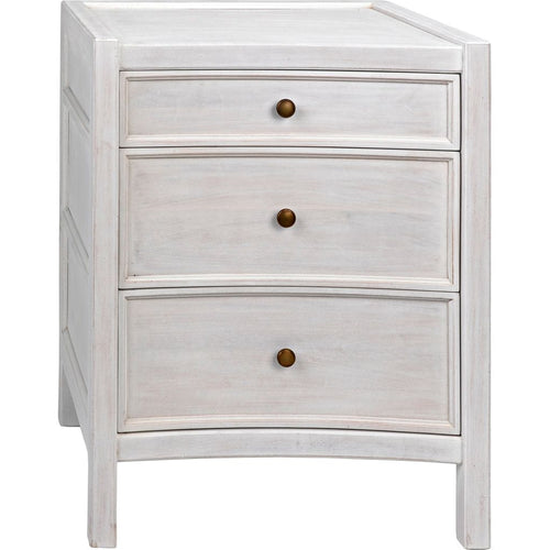 Primary vendor image of Noir Hampton Night Stand 24", White Wash - Mahogany & Veneer