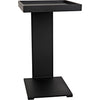 Noir Ledge All Metal Side Table, Black Steel, 18.5"