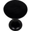 Noir Adonis Side Table, Hand Rubbed Black - Mahogany & Veneer, 18"